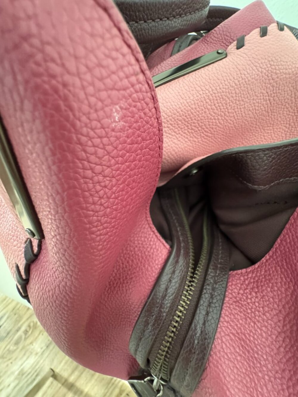 COACH Retail Dalton 31 Colorblock Pebble Leather Hobo Whipstitch 76068 - Picture 13 of 13